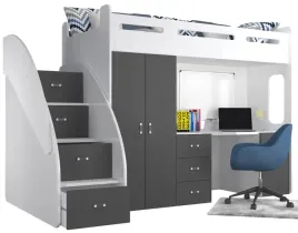 lozko-pietrowe-200x80-materac-biurko-zuzia-plus