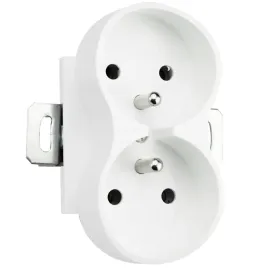kontakt-biale-gniazdko-elektryczne-z-bolcem-podwojne-twin-fi60-do-ramek