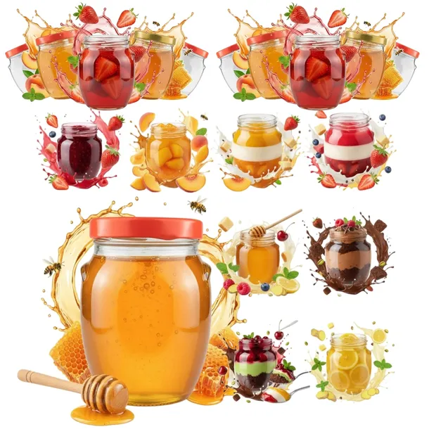 50x Słoik SZKLANY Amfora 145 ml DESERY ZIOŁA DŻEM PRZETWORY MIÓD z ZAKRĘTKĄ