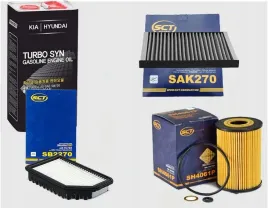 Zdjęcie produktu Zestaw filtrów Kia Rio III 1,1 1,4 CRDI olej 5w30