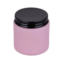sloik-do-produkcji-swiec-120ml-rozowy-mat-nakretka-czarna