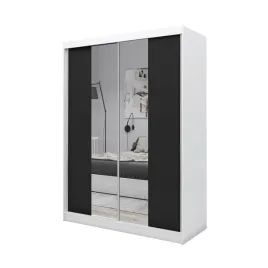 szafa-przesuwna-160cm-biala-czarna-lustro-lu160