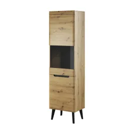 witryna-53-cm-skandynawska-wysoka-czarna-dab-n10