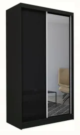 szafa-przesuwna-150-cm-czarna-z-lustrem-p150