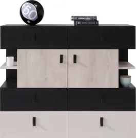 komoda-110-cm-czarna-dab-bez-mlodziezowa-pl8
