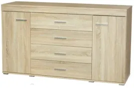 komoda-160-cm-dab-sonoma-szuflady-drzwi-system-m-2