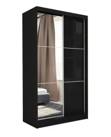 szafa-przesuwna-150cm-czarna-szklo-lustro-v150