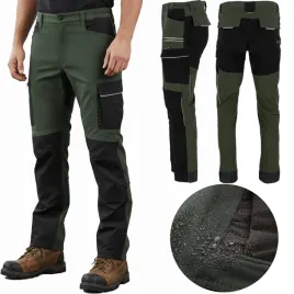 spodnie-robocze-meskie-stretch-elastyczne-slim-fit-do-pasa-zielone-rozmiar