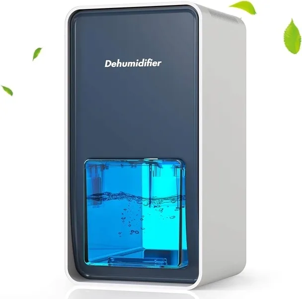 Osuszacz Odwilżacz powietrza Mini oświetlenie LED 1,2 l KIUMO CS03WH