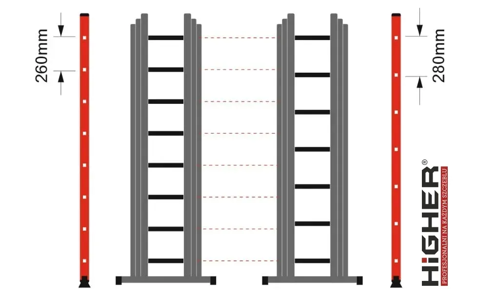 drabina-aluminiowa-3x7-wielofunkcyjna-na-schody-higher-560m-150kg-gratis