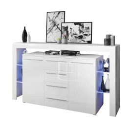 komoda-z-nadstawka-riva-ii-plus-bialy-polysk-led