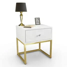 stolik-nocny-blanco-gold-uchwyt-zloty-mat-bialy