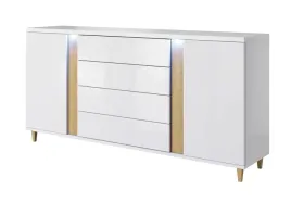 komoda-szafka-marco-bialy-polysk-dab-naturalny-led