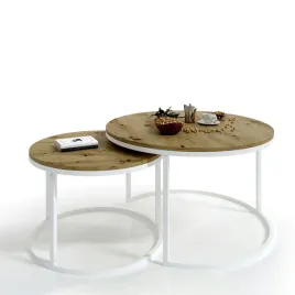 lawa-ciri-2w1-stolik-kawowy-dab-artisan-bialy