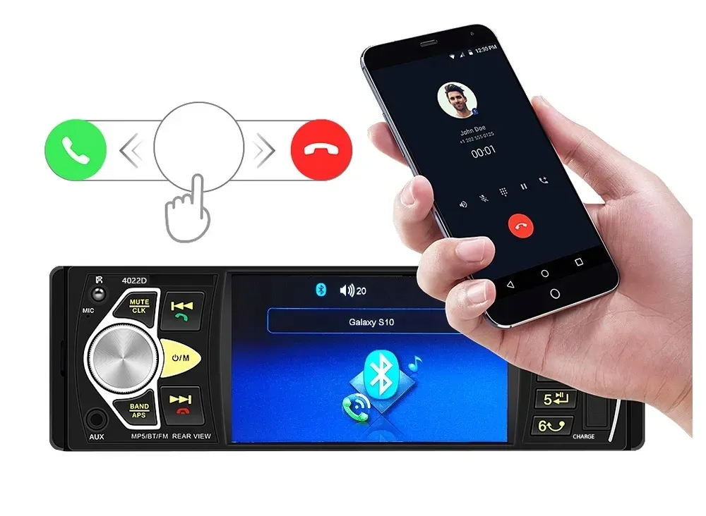 radio-samochodowe-1din-ekran-41-usb-bluetooth-sd
