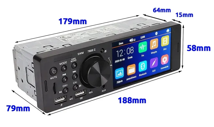 radio-samochodowe-1din-ekran-41-usb-bluetooth-sd-zlacza-aux-minijack-rca-pre-out-przedwzmacniacz-rca-sub-out-subwoofer-usb