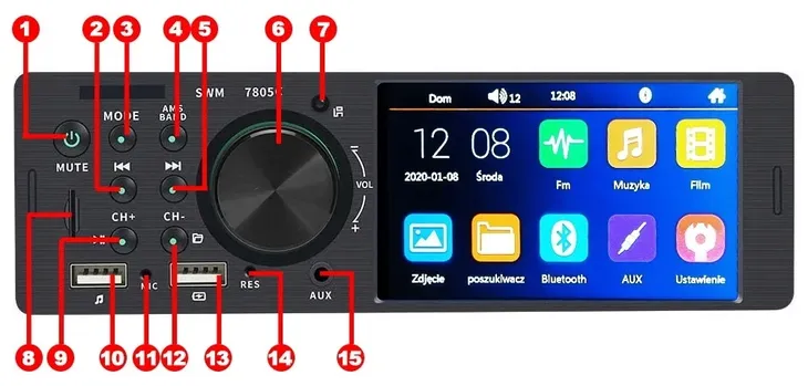 radio-samochodowe-1din-ekran-41-usb-bluetooth-sd-radio-pasmo-fm