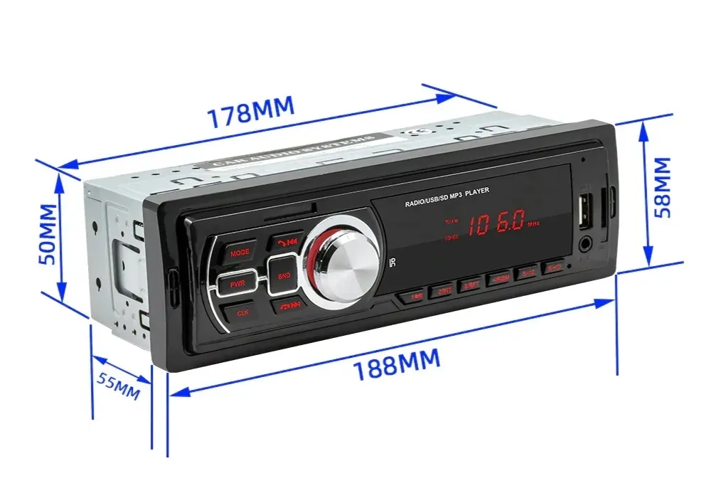 radio-samochodowe-1din-sd-usb-bluetooth-mikrofon