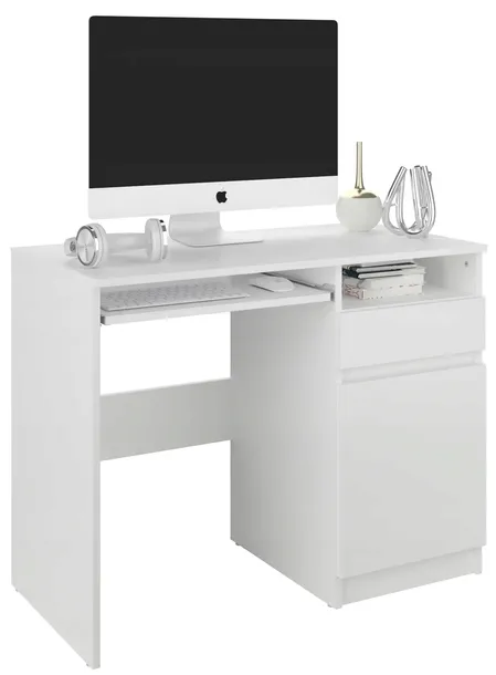 Biurko komputerowe stolik 96cm białe N35