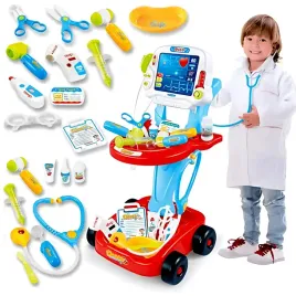 duzy-zestaw-lekarza-maly-doktor-wozek-lekarski-ekg-stetoskop