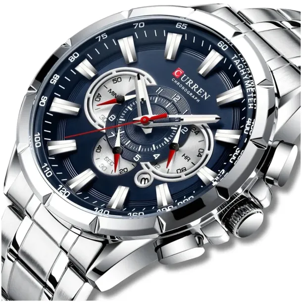 ZEGAREK MĘSKI CURREN KLASYCZNY ELEGANCKI CHRONOGRAF DATOWNIK 5 KOLORÓW