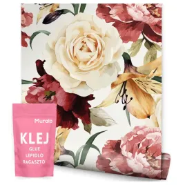 tapeta-do-sypialni-salonu-kwiaty-piwonie-peonie-roze-natura-styl-vintage