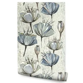 tapeta-do-salonu-tulipany-kwiaty-w-stylu-vintage