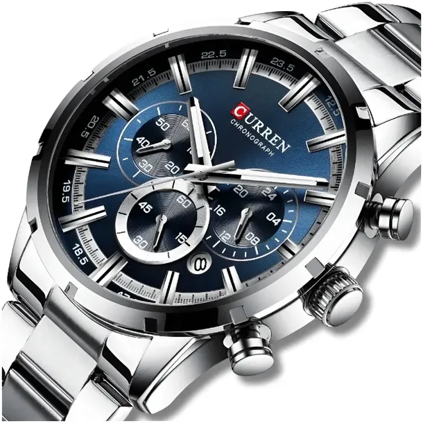 ZEGAREK MĘSKI CURREN KLASYCZNY ELEGANCKI CHRONOGRAF DATOWNIK 5 KOLORÓW