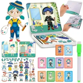 puzzle-magnetyczne-montessori-ukladanka-ubieranie-lalki-klocki-62-elem