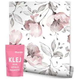 tapeta-do-sypialni-delikatne-roze-kwiaty-natura