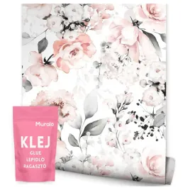 tapeta-do-sypialni-kwiaty-roze-natura-akwarela