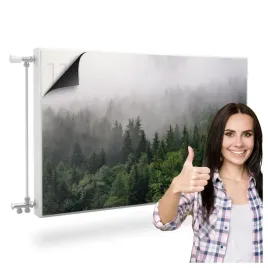 oslona-na-kaloryfer-mata-magnetyczna-pejzaz-las-we-mgle-natura-3d-100x60