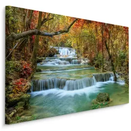 obraz-scienny-wodospad-las-natura-pejzaz-3d-40x30