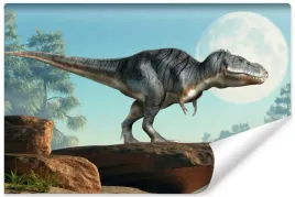 fototapeta-dinozaur-skaly-ksiezyc-dekor-3d-180x120
