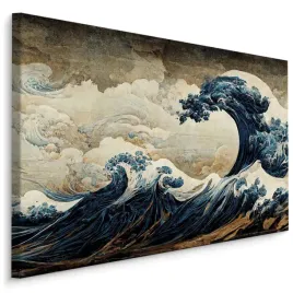 obraz-scienny-fale-ocean-styl-japonski-3d-90x60