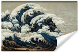 fototapeta-ocean-fale-japonski-styl-retro-450x300