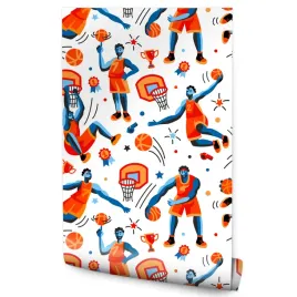 tapeta-mlodziezowa-koszykowka-pop-art-pilka-sport