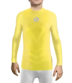 sesto-senso-koszulka-termoaktywna-chlopieca-dlugi-rekaw-2xs-xs-zolta