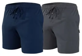 sesto-senso-meskie-krotkie-bawelniane-spodnie-od-pizamy-2-sztuki-roz-4xl