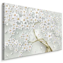 obraz-canvas-do-salonu-drzewo-kwiaty-3d-30x20