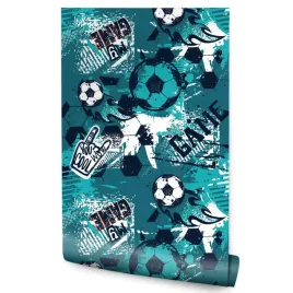 tapeta-mlodziezowa-pilka-nozna-sport-graffiti-3d