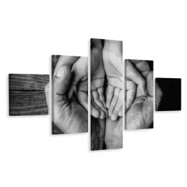 obraz-poliptyk-czarno-biale-dlonie-rece-3d-250x150