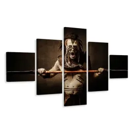 obraz-poliptyk-plemienny-stroj-makijaz-3d-250x150