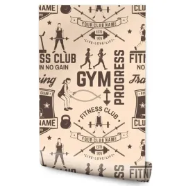 tapeta-mlodziezowa-fitness-silownia-trening-retro