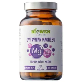 biowen-cytrynian-magnezu-825mg-witamina-b6-100-kapsulek-zmeczenie-odpornosc