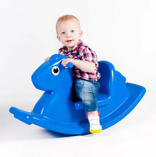 LITTLE TIKES KONIK KOŃ NA BIEGUNACH BUJAK BUJACZEK 12M+ Niebieski 173950