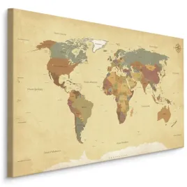 obraz-mapa-swiata-po-polsku-vintage-retro-90x60