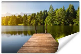 fototapeta-pomost-jezioro-las-drzewa-3d-400x280