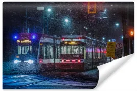 fototapeta-do-garazu-tramwaje-miasto-noca-450x300