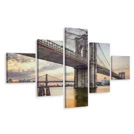 obraz-pentaptyk-most-brooklinski-rzeka-3d-250x150